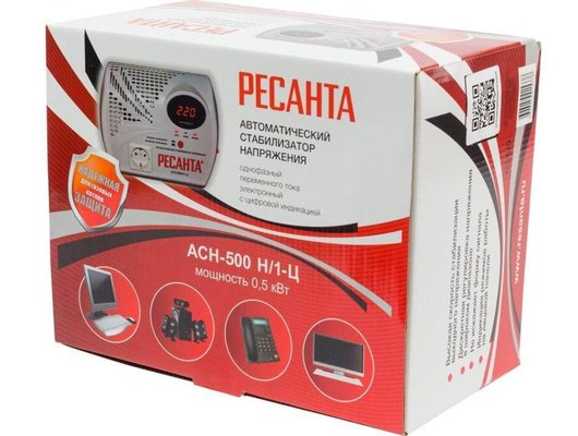 Стабилизатор напряжения РЕСАНТА АСН-500Н/1-Ц