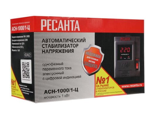 Стабилизатор напряжения РЕСАНТА АСН-1000/1-Ц