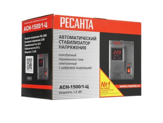Стабилизатор напряжения РЕСАНТА АСН-1500/1-Ц