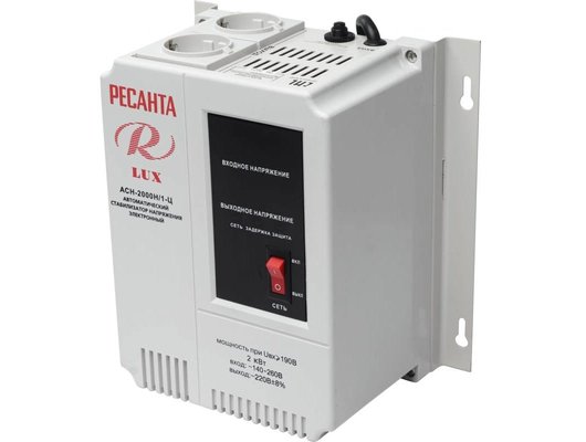 Стабилизатор напряжения РЕСАНТА АСН-2000Н/1-Ц Lux