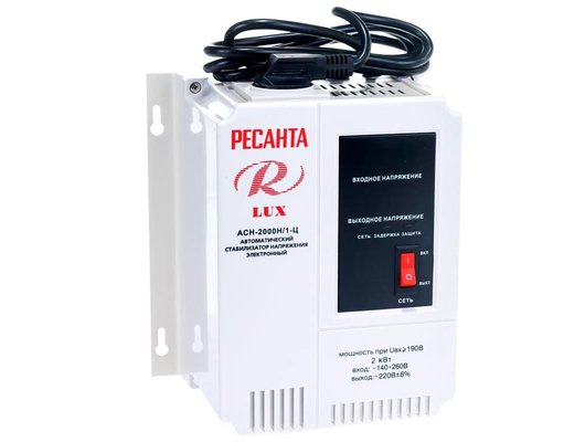 Стабилизатор напряжения РЕСАНТА АСН-2000Н/1-Ц Lux