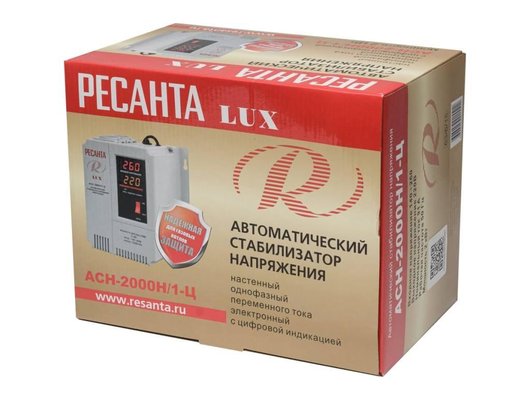 Стабилизатор напряжения РЕСАНТА АСН-2000Н/1-Ц Lux