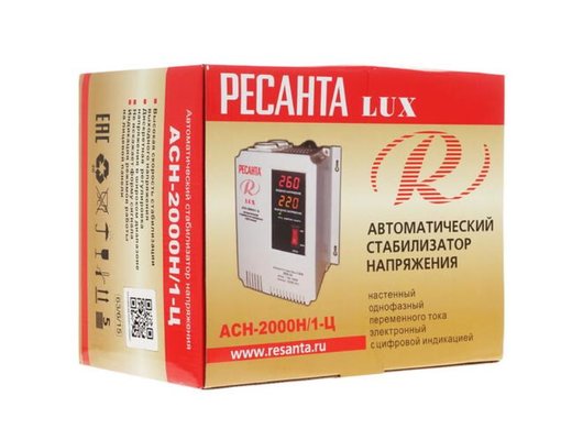 Стабилизатор напряжения РЕСАНТА АСН-2000Н/1-Ц Lux
