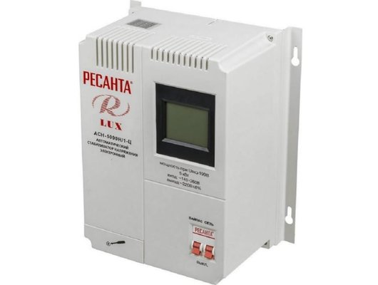 Стабилизатор напряжения РЕСАНТА АСН-5000Н/1-Ц Lux