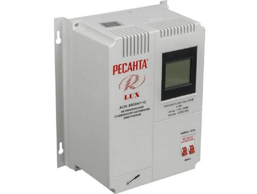 Стабилизатор напряжения РЕСАНТА АСН-5000Н/1-Ц Lux