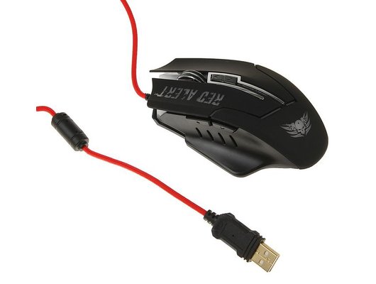 Мышь проводная игровая Qumo Red Alert M13