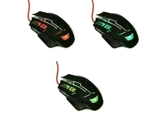 Мышь проводная игровая Qumo Red Alert M13