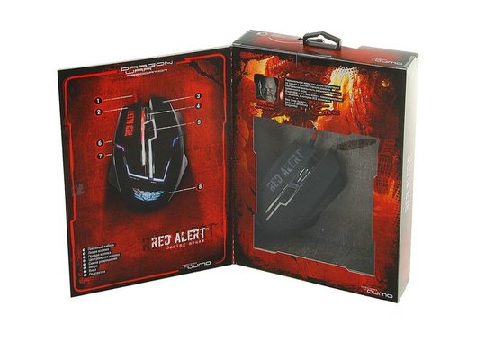 Мышь проводная игровая Qumo Red Alert M13