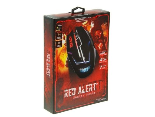Мышь проводная игровая Qumo Red Alert M13