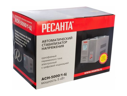 Стабилизатор напряжения РЕСАНТА АСН-5000/1-Ц