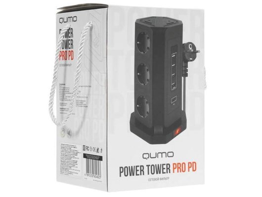 Сетевой фильтр с USB Qumo Power Tower PRO PD 8SP4U (P-0004)