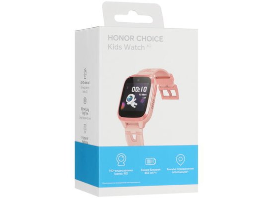 Детские часы HONOR CHOICE KIDS WATCH 4G РОЗОВЫЙ