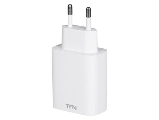 Зарядное устройство TFN СЗУ USB/USB-C PD 20W white б/кабеля (TFN-WC10)