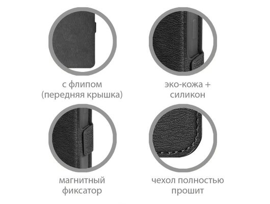 Чехол DF для Xiaomi Redmi Note 12 Pro (5G) xiFlip-90 (black)