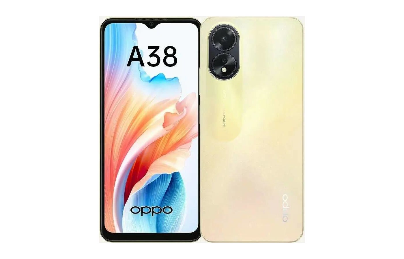 Смартфон OPPO A38 4/128Gb Gold - купить в интернет-магазине RBT.ru. Цены,  отзывы, характеристики и доставка в Челябинске