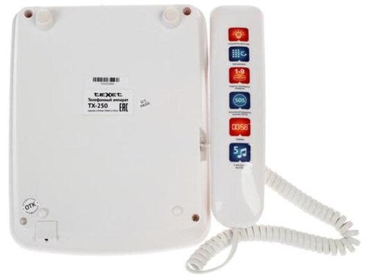 Проводной телефон TeXet TX-250 белый