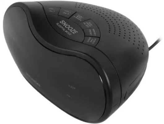 Настольные часы Hyundai H-RCL200 черный