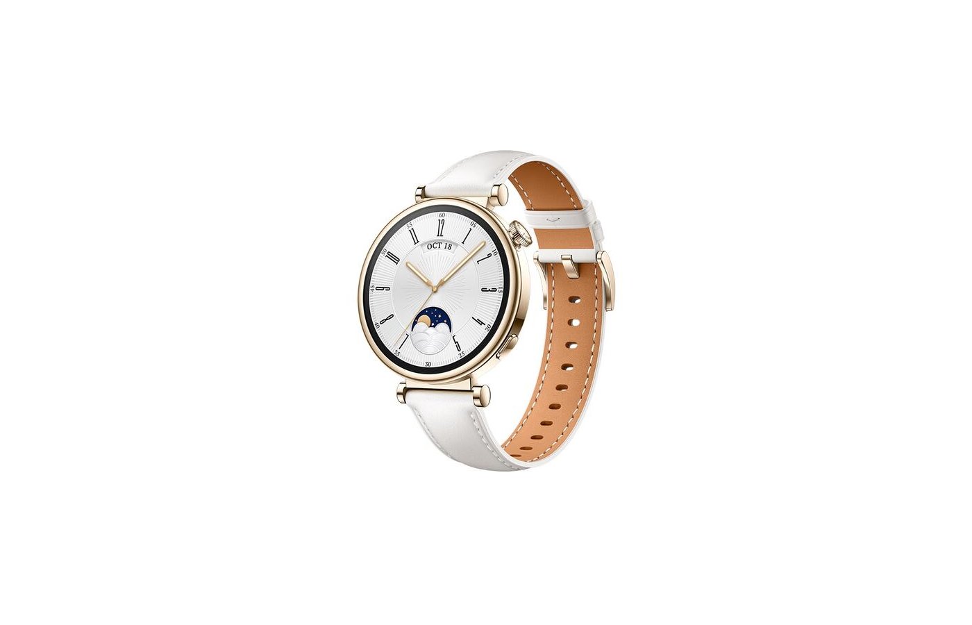 Аксессуары для HUAWEI WATCH GT 4 WHITE LEATHER STRAP (AURORA-B19L) - купить  дополнительный аксессуар к Смарт часы на RBT.ru