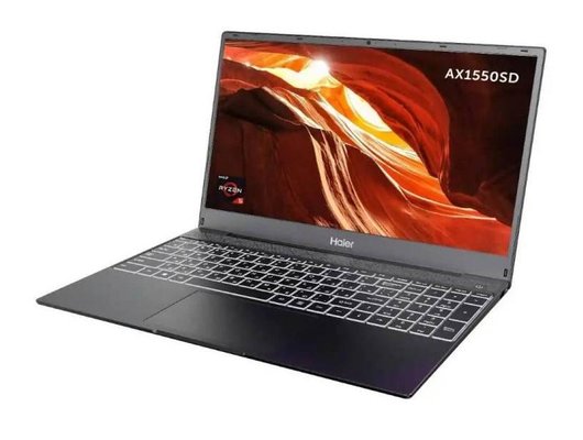 Ноутбук Haier AX1550SD/Ryzen 5 5500U/8Gb/ 512 Gb/15.6 FHD IPS/DOS серый
