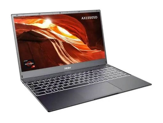 Ноутбук Haier AX1550SD/Ryzen 5 5500U/8Gb/ 512 Gb/15.6 FHD IPS/DOS серый