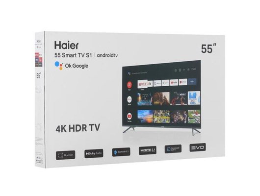 4K (Ultra HD) Smart телевизор HAIER 55 SMART TV S1