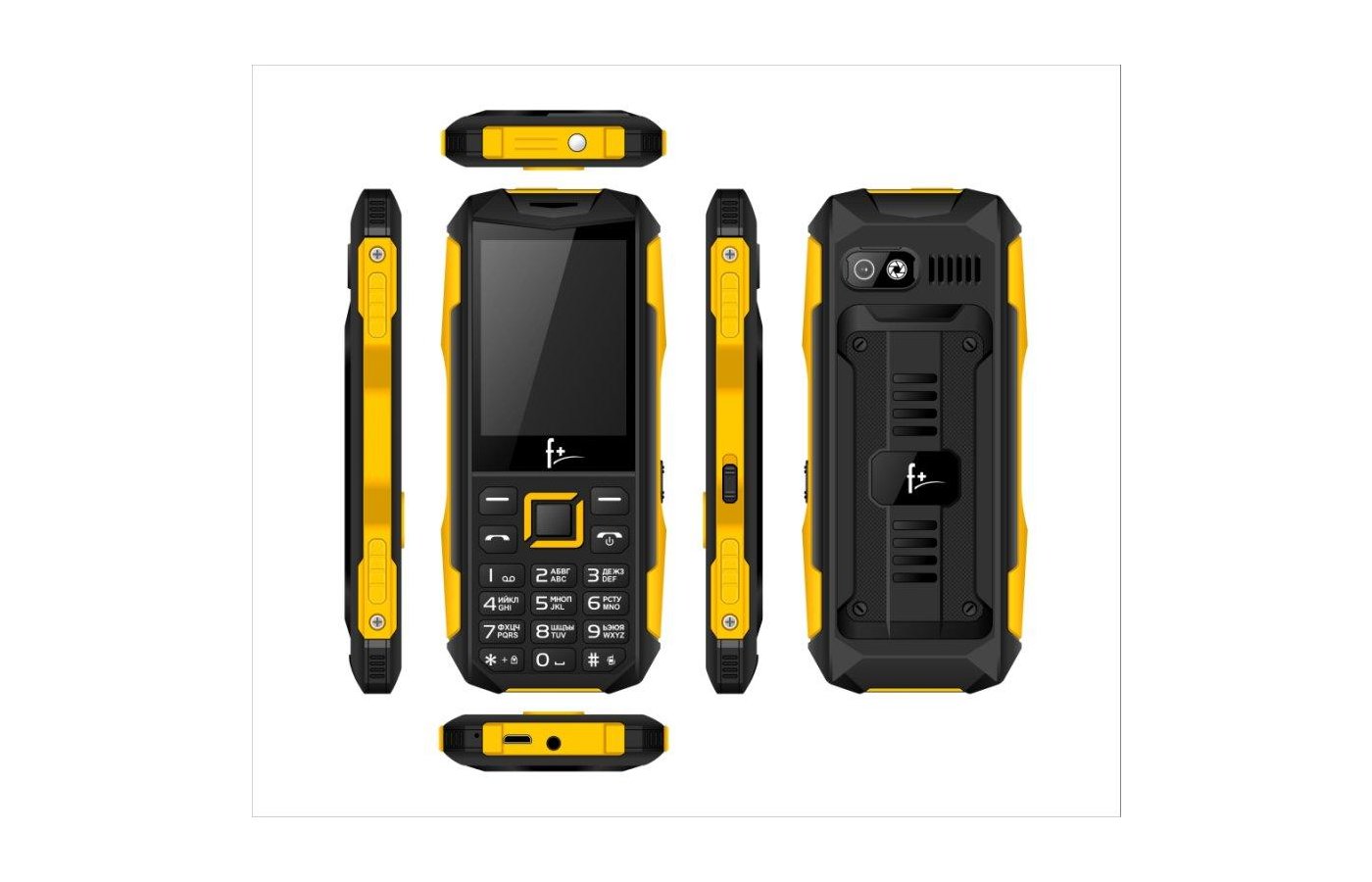 Мобильный телефон F+ PR240 black-yellow - купить в интернет-магазине RBT.ru.  Цены, отзывы, характеристики и доставка в Челябинске