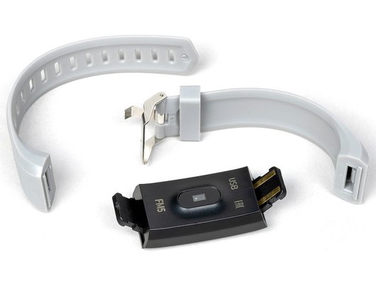 Фитнес-браслет Smarterra FitMaster 5 Черный + Серый ремешок /SMFT-05BLG/