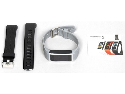 Фитнес-браслет Smarterra FitMaster 5 Черный + Серый ремешок /SMFT-05BLG/