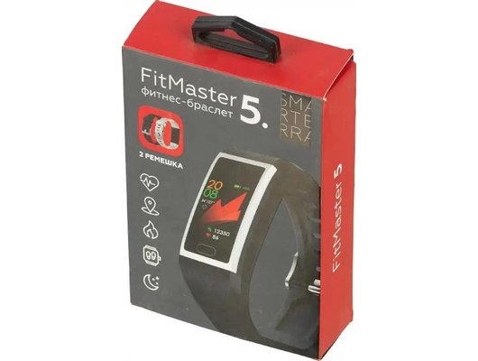 Фитнес-браслет Smarterra FitMaster 5 Черный + Серый ремешок /SMFT-05BLG/