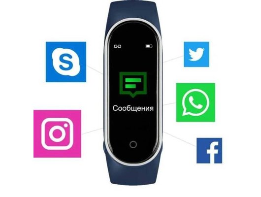 Фитнес-браслет Smarterra Fitmaster TON сине-белый /SMFT-T03/