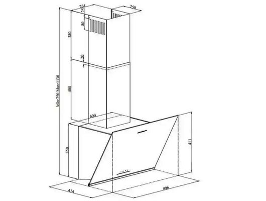Вытяжка GRUNDIG GDSP5460BC