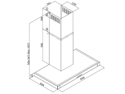 Вытяжка GRUNDIG GDKP5460BC