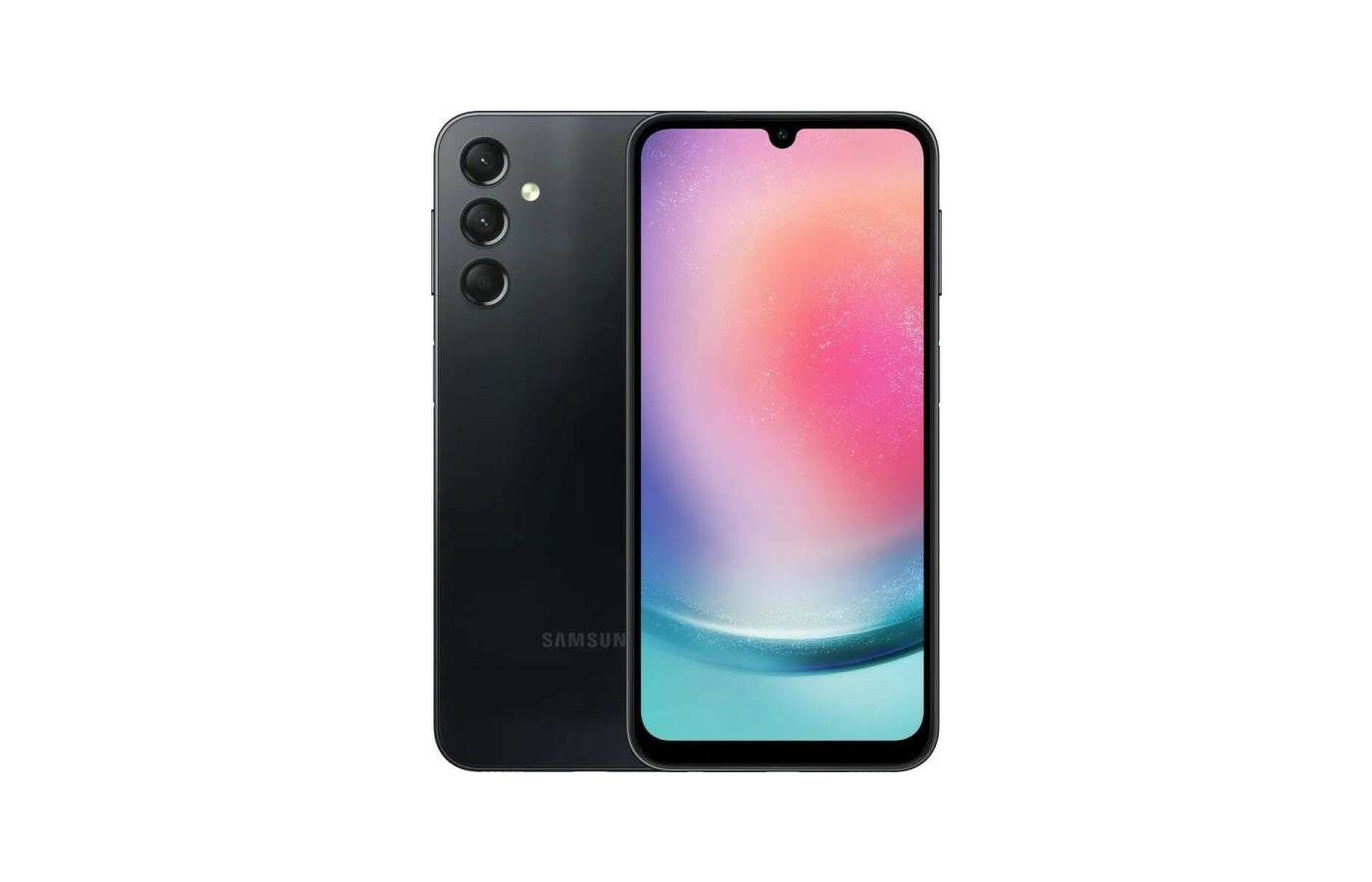 Смартфон Samsung Galaxy A24 8/128GB black (ПИ) - купить в интернет-магазине  RBT.ru. Цены, отзывы, характеристики и доставка в Челябинске