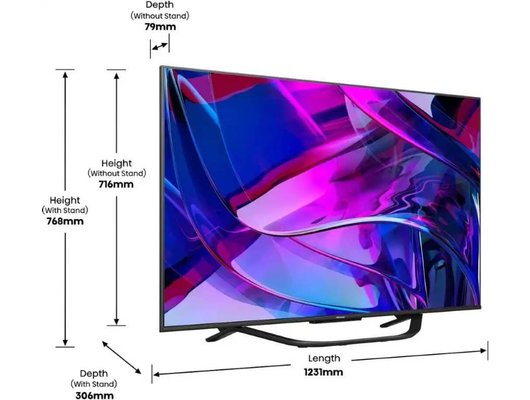 4K (Ultra HD) Smart телевизор HISENSE 55U7KQ