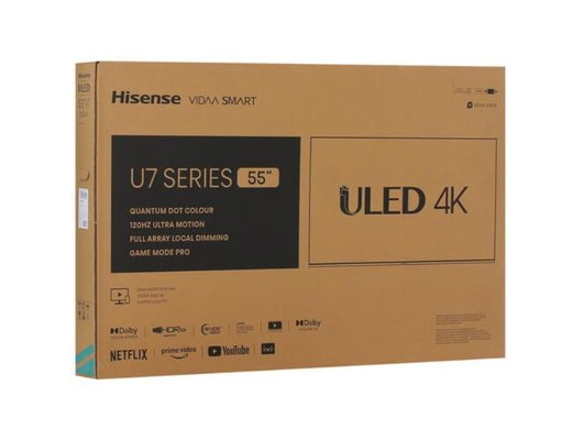 4K (Ultra HD) Smart телевизор HISENSE 55U7KQ