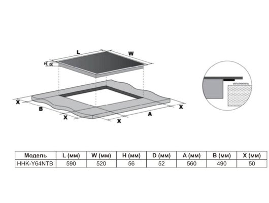 Варочная панель HAIER HHK-Y64NTB