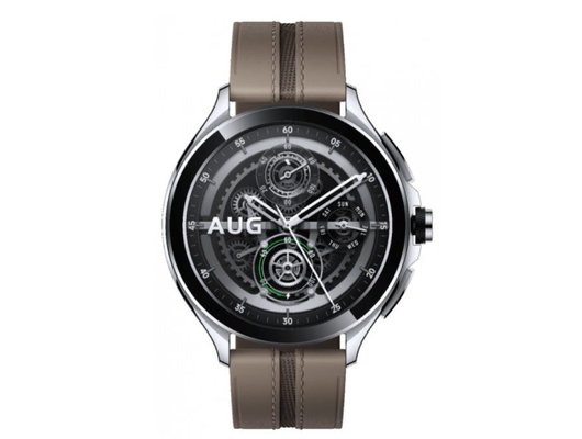 Смарт часы XIAOMI WATCH 2 PRO SILVER CASE WITH BROWN LEATHER STRAP (M2234W1/BHR7216GL)