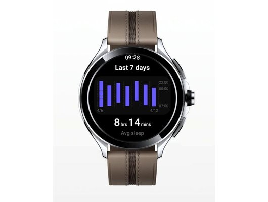 Смарт часы XIAOMI WATCH 2 PRO SILVER CASE WITH BROWN LEATHER STRAP (M2234W1/BHR7216GL)