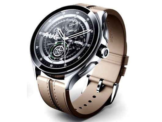 Смарт часы XIAOMI WATCH 2 PRO SILVER CASE WITH BROWN LEATHER STRAP (M2234W1/BHR7216GL)