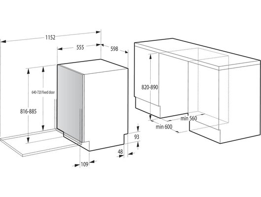 Встраиваемая посудомоечная машина GORENJE GV642D90
