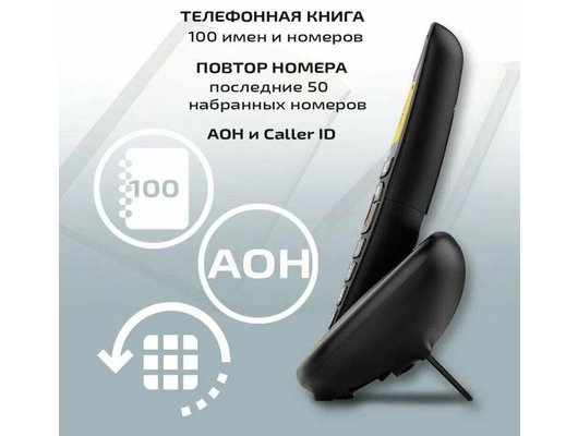 Радиотелефон TeXet TX-D8905A черный