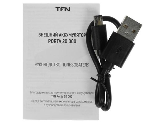 Внешний аккумулятор TFN 20000mAh Porta 20 black TFN-PB-248-BK