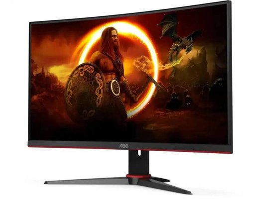 Монитор игровой AOC C27G2E черно-красный