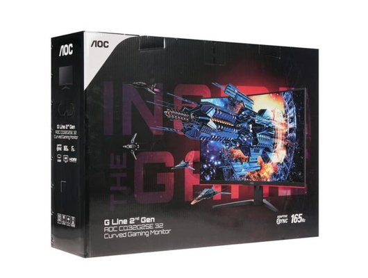 Монитор игровой AOC CQ32G2SE черно-красный