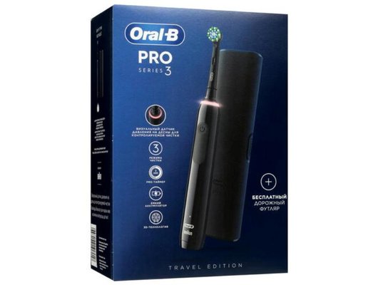 Зубная щетка электрическая ORAL-B Pro 3 (3500)/D505.513.3X Черная