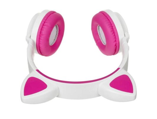 Наушники накладные QUMO PARTY CAT ВТ 0025 БЕЛО-РОЗОВЫЙ