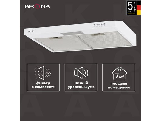Вытяжка KRONA JESSICA slim 600 white PB