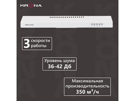 Вытяжка KRONA JESSICA slim 600 white PB