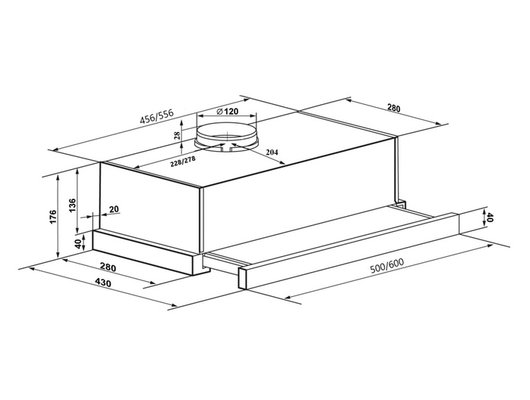 Вытяжка MAUNFELD Clyde 60 Glass Black