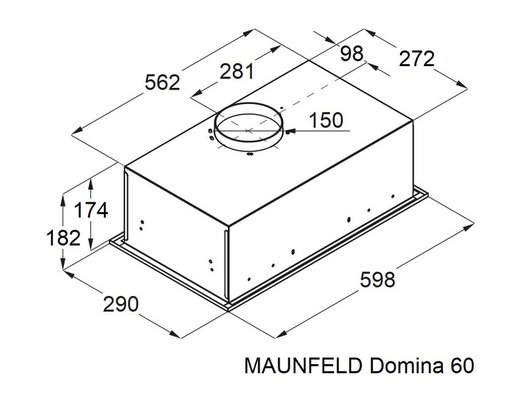 Вытяжка MAUNFELD Domina 60 Black